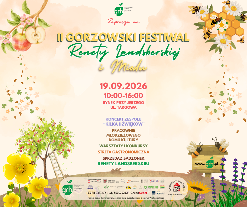 Zdjęcie: II Gorzowski Festiwal Renety Landsberskiej i Miodu już 19 września na Ryneczku